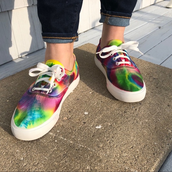 Tie Dyed Canvas Sneakers, NWOT - Picture 1 of 6